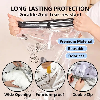 🎁Last day 49% OFF - Cordless Travel Vacuum Storage Compression Bag Set