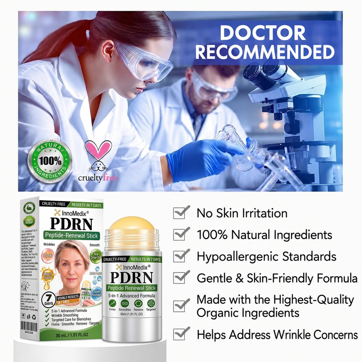 InnoMedix® 🧬𝑷𝑫𝑹𝑵 𝑨𝒏𝒕𝒊-𝑨𝒈𝒊𝒏𝒈 & 𝑻𝒂𝒓𝒈𝒆𝒕𝒆𝒅 𝑺𝒌𝒊𝒏 𝑹𝒆𝒏𝒆𝒘𝒂𝒍 𝑺𝒕𝒊𝒄𝒌