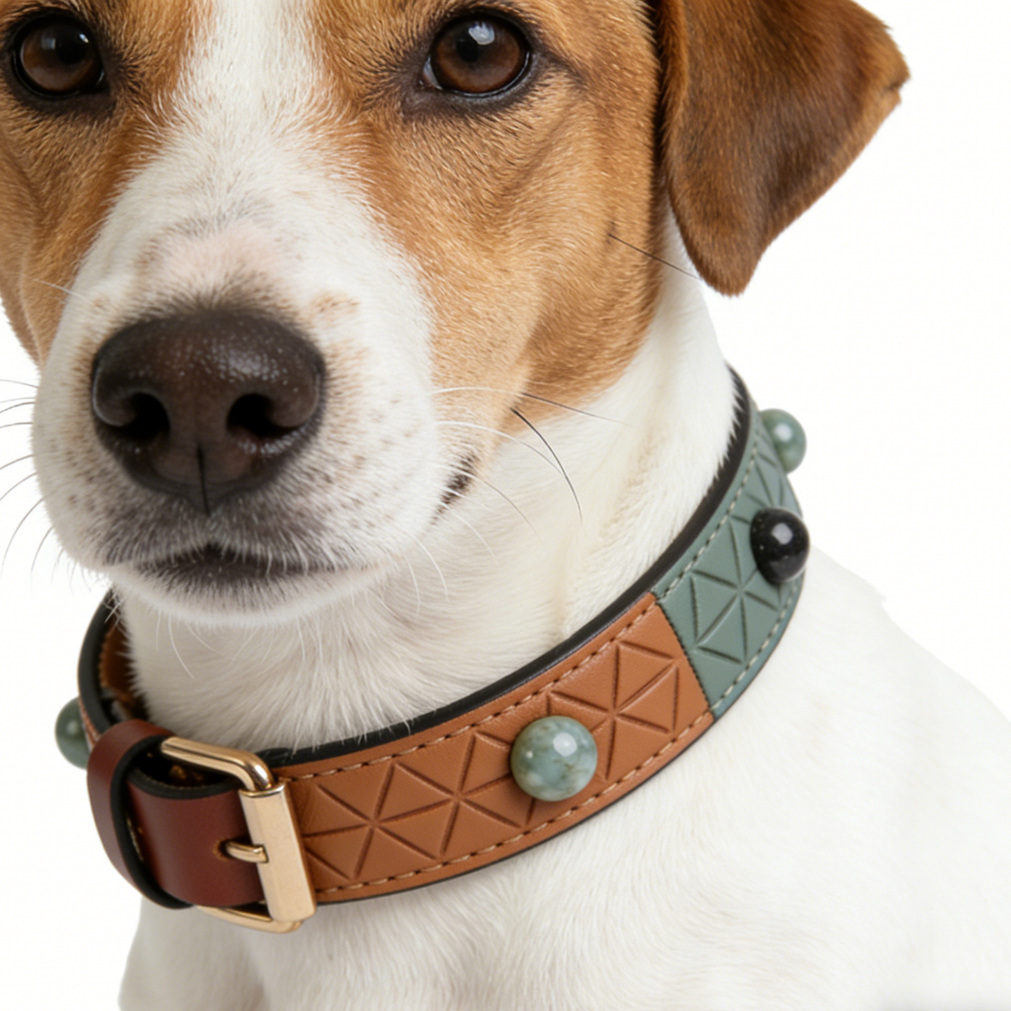 The "Terra Knot" | Artisan Leather Collar with Hand-Braided Accent