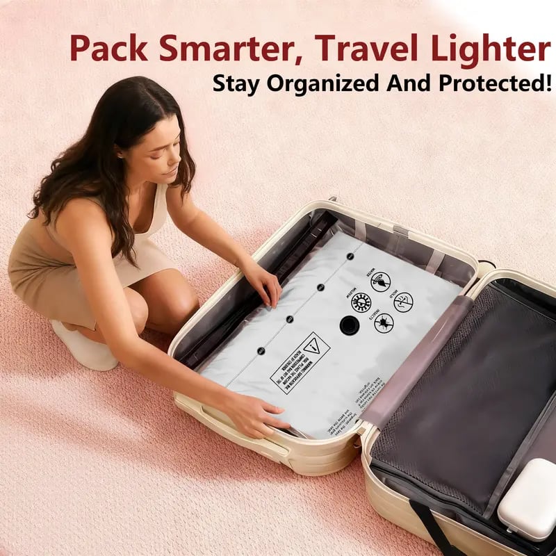 🎁Last day 49% OFF - Cordless Travel Vacuum Storage Compression Bag Set
